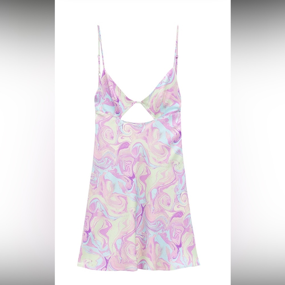 Zara Pink and purple mini with Delicate Cutout